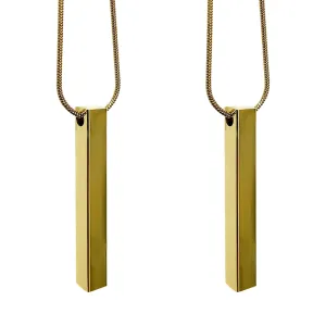Custom Bar Shaped Necklace