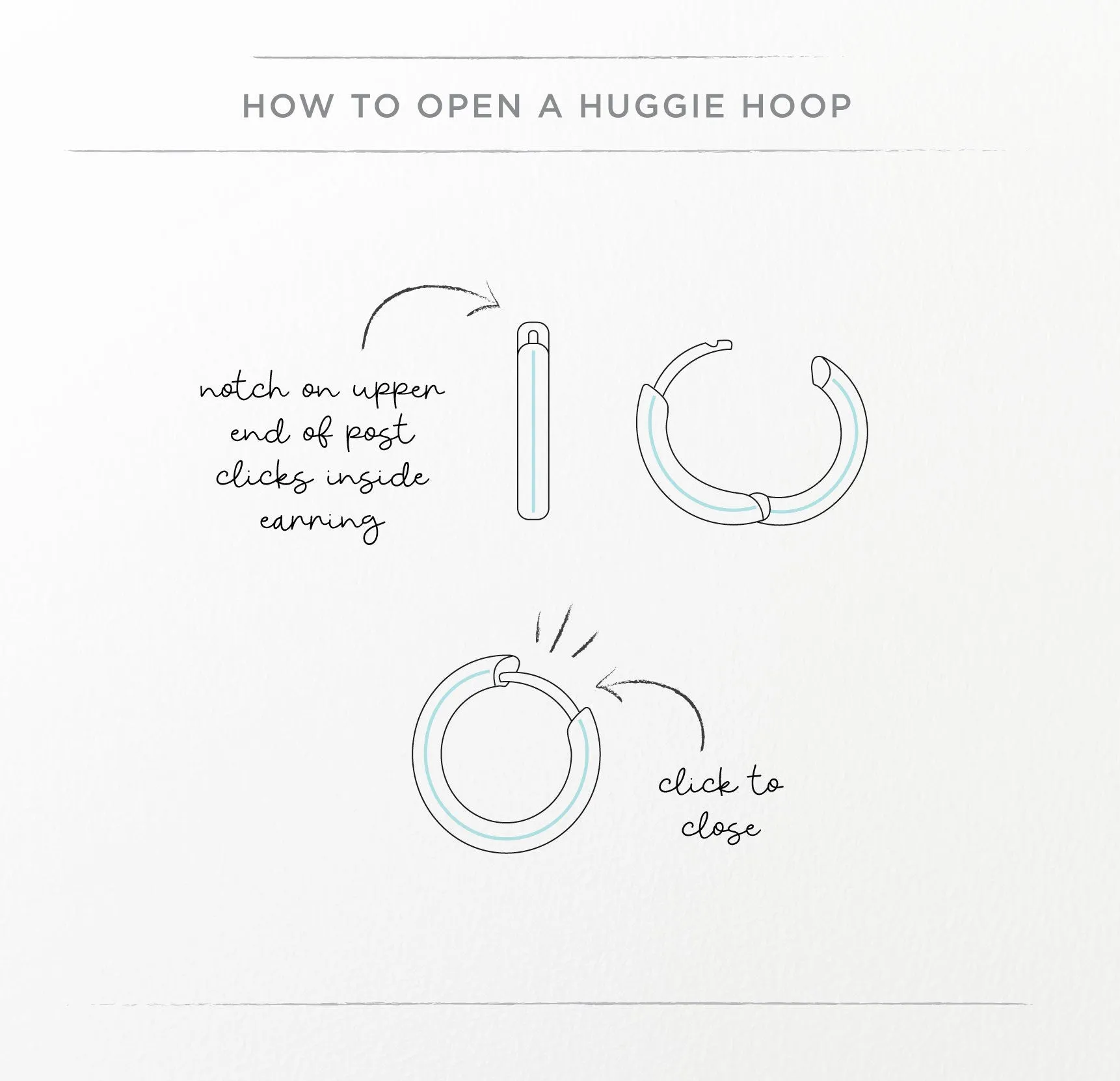 Dainty Huggie Hoop