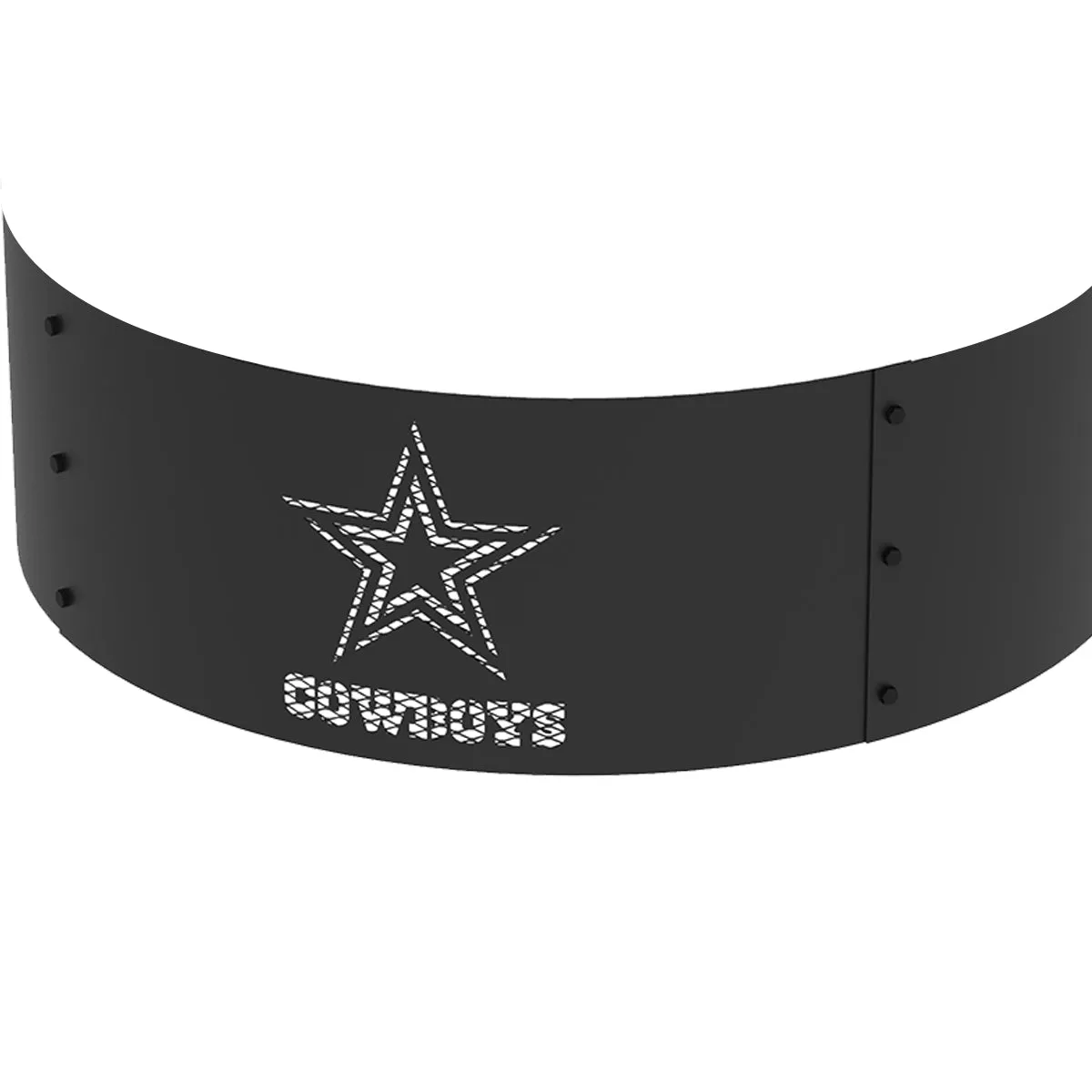 Dallas Cowboys 36 in. Round x 12 in. High Decorative Steel Fire Ring