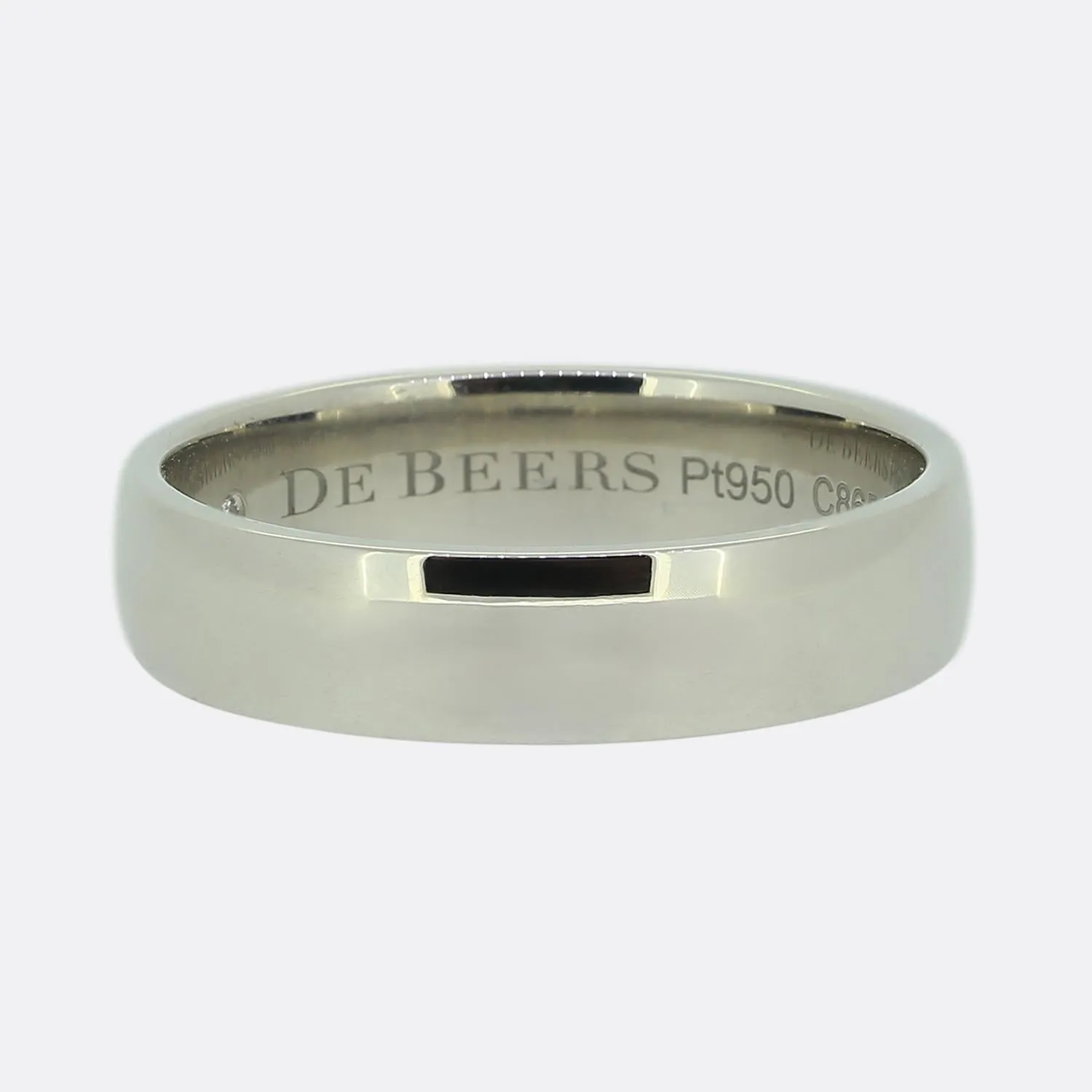 De Beers 5mm Wedding Band Ring