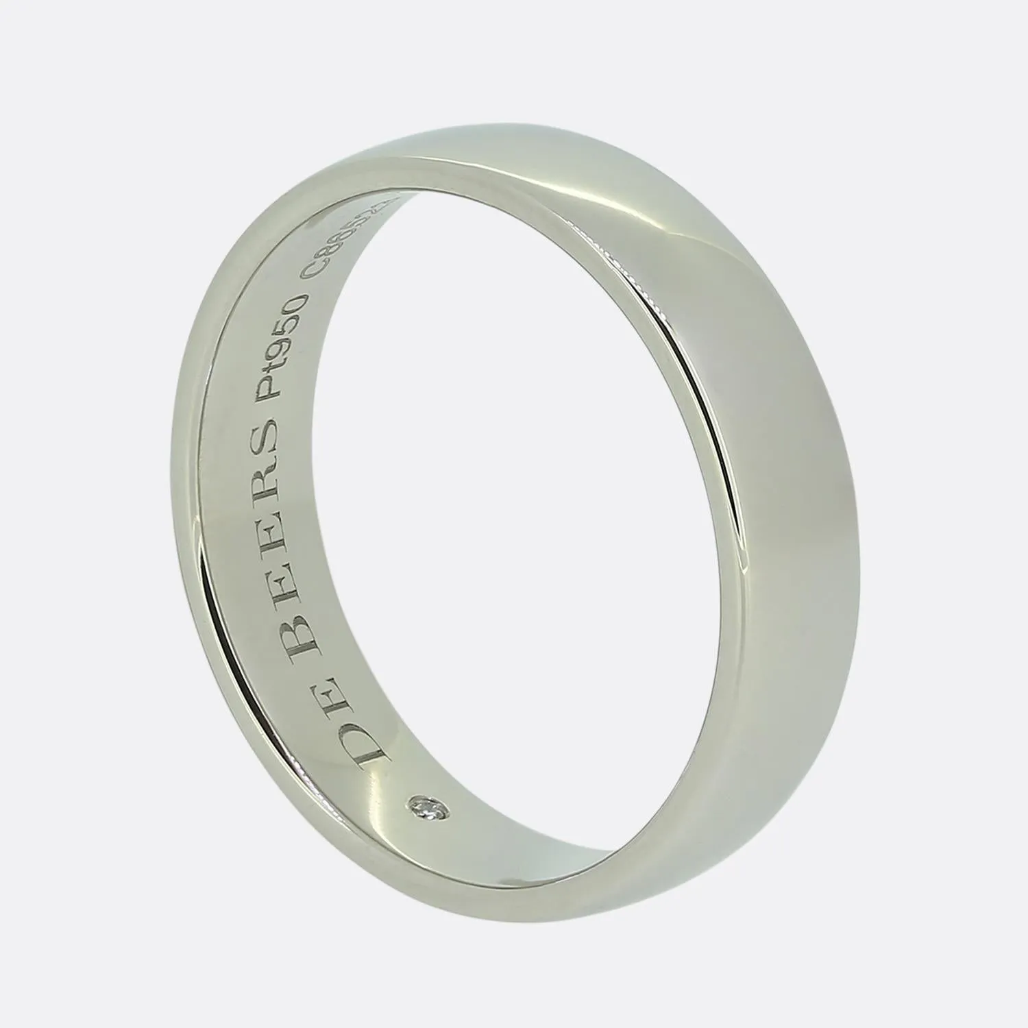 De Beers 5mm Wedding Band Ring