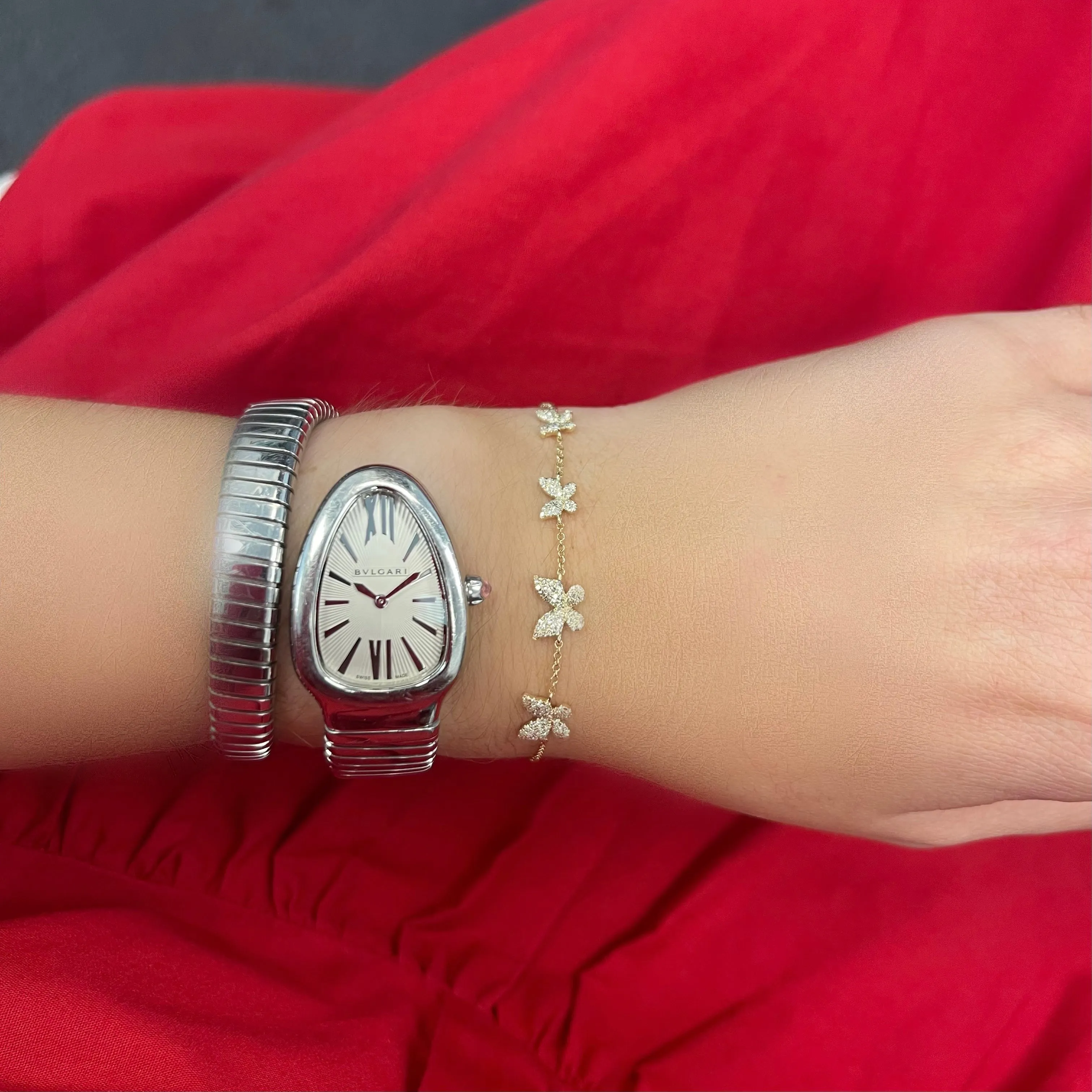 Diamond 4 Butterfly Bracelet