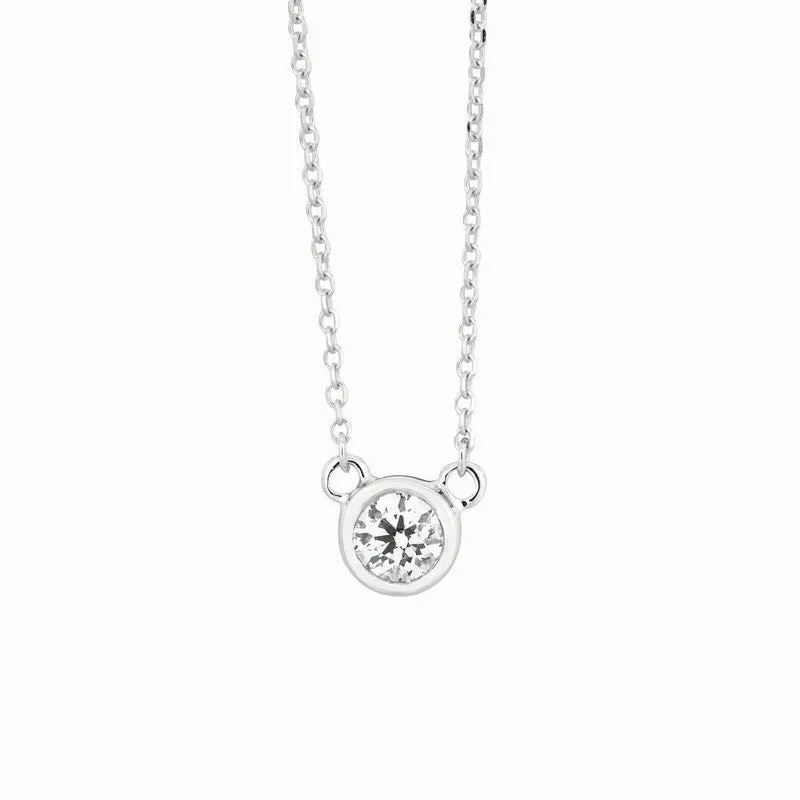 DIAMOND BEZEL NECKLACE 14K GOLD (0.25 CTW) 2