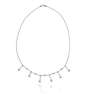 Diamond By The Yard Floating Diamond Pear Necklace