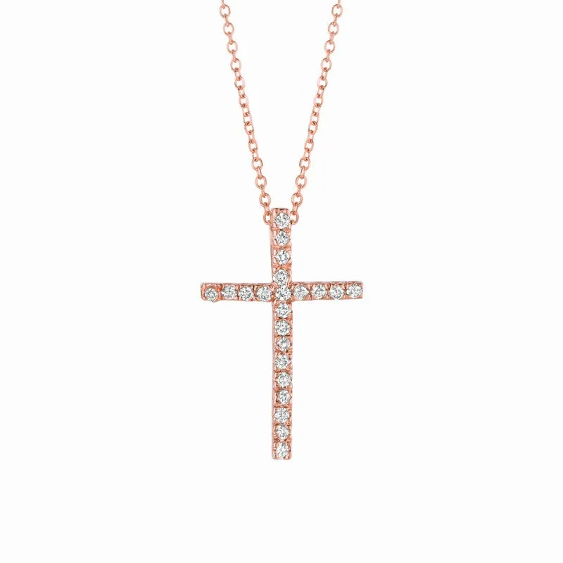 DIAMOND CROSS NECKLACE 14K GOLD (0.2 CTW) 1