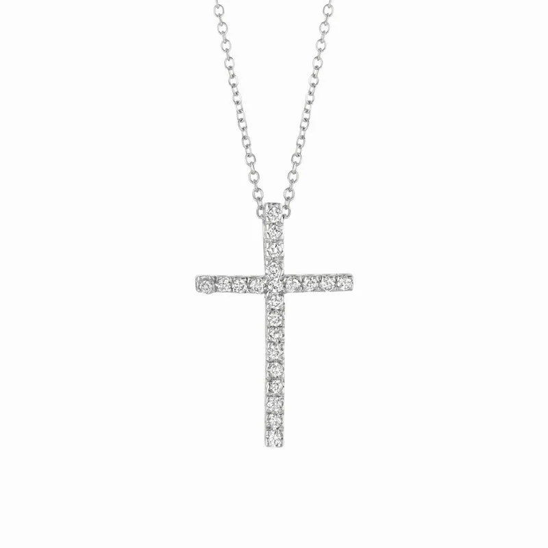DIAMOND CROSS NECKLACE 14K GOLD (0.2 CTW) 1