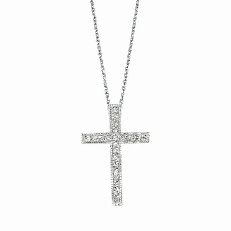 DIAMOND CROSS NECKLACE 14K GOLD (0.33 CTW) 1