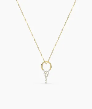 Diamond Drop Pendant Necklace