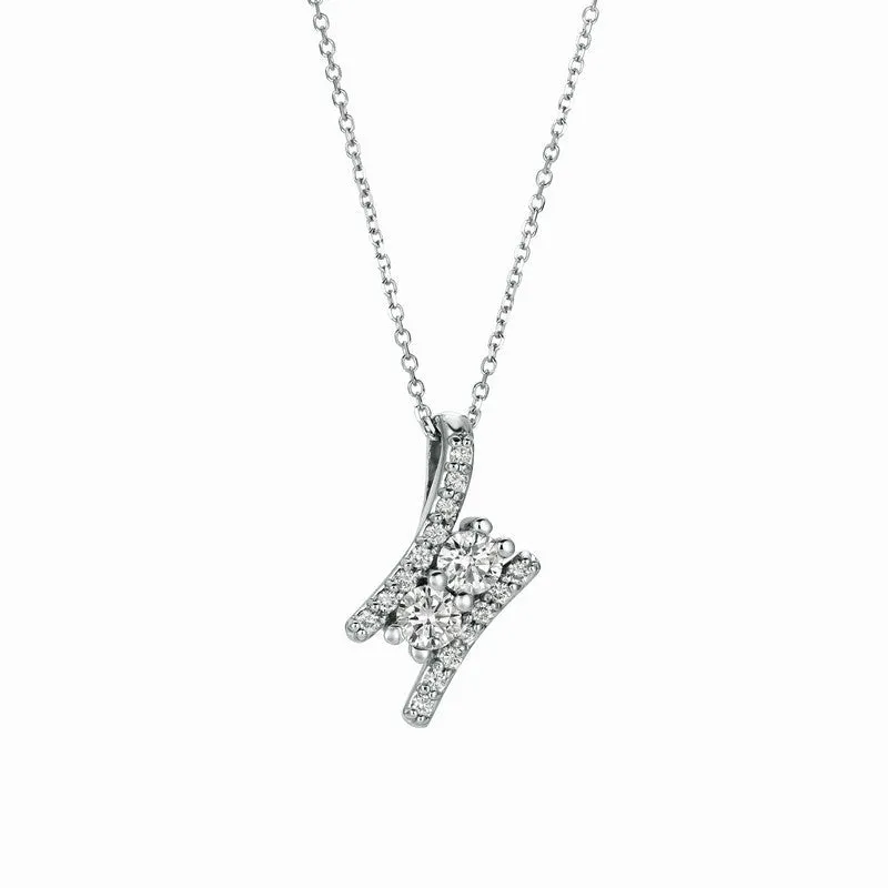 DIAMOND NECKLACE 14K GOLD (1.09 CTW)