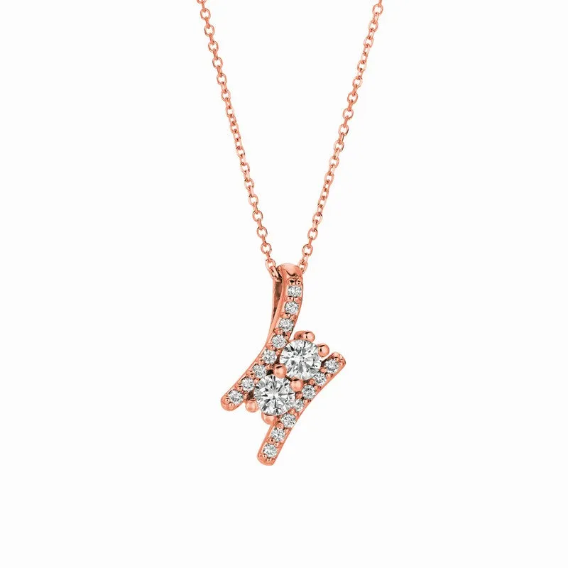 DIAMOND NECKLACE 14K GOLD (1.09 CTW)