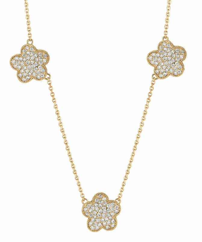 DIAMOND NECKLACE 14K GOLD (1.19 CTW)