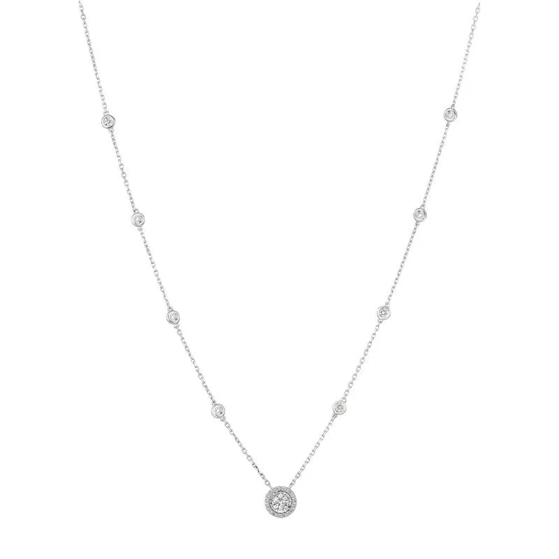 DIAMOND NECKLACE 14K GOLD (1.25 CTW)