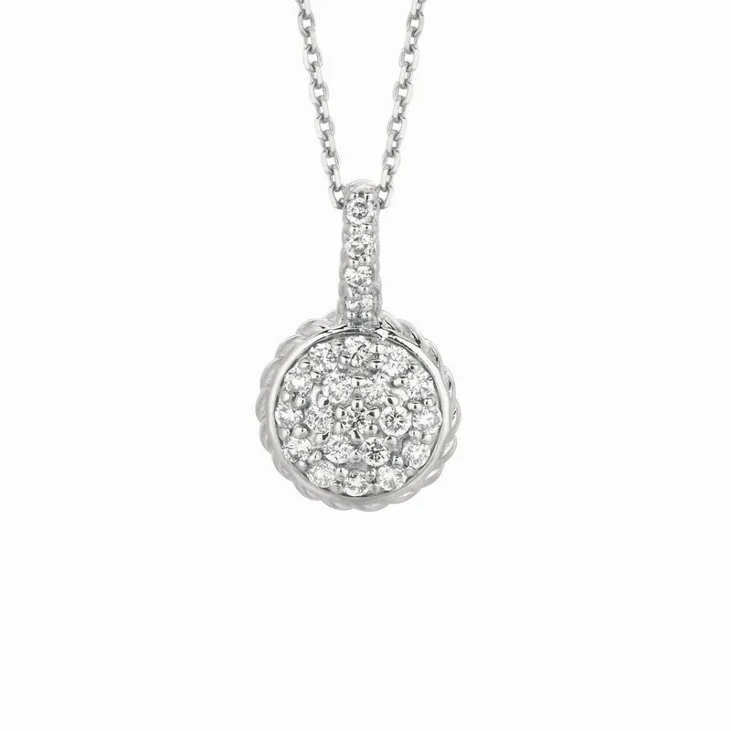 DIAMOND ROUND NECKLACE 14K GOLD (0.46 CTW)