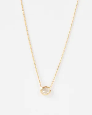 diamond shape necklace oval