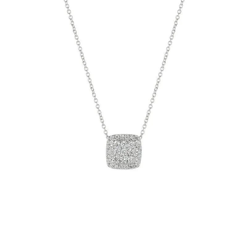 DIAMOND SQUARE NECKLACE 14K GOLD (0.5 CTW) 1