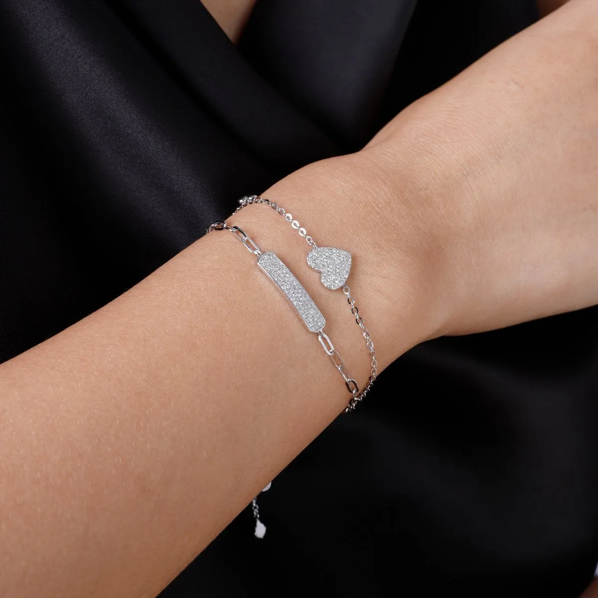 Diamond Tag Bracelet