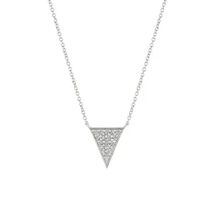 DIAMOND TRIANGLE NECKLACE 14K GOLD (0.33 CTW)