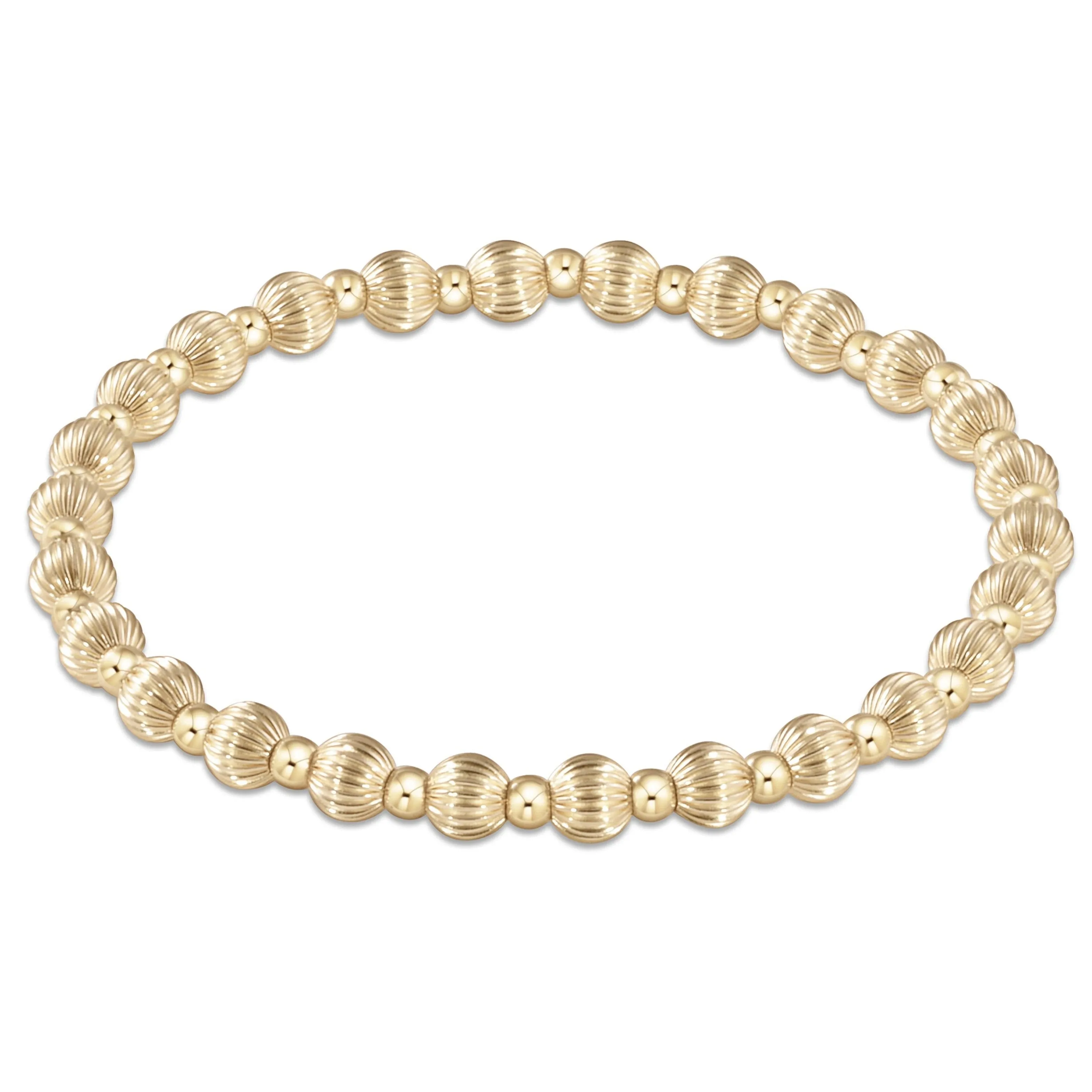 Dignity Grateful Gold Filled 5mm Bead Bracelet