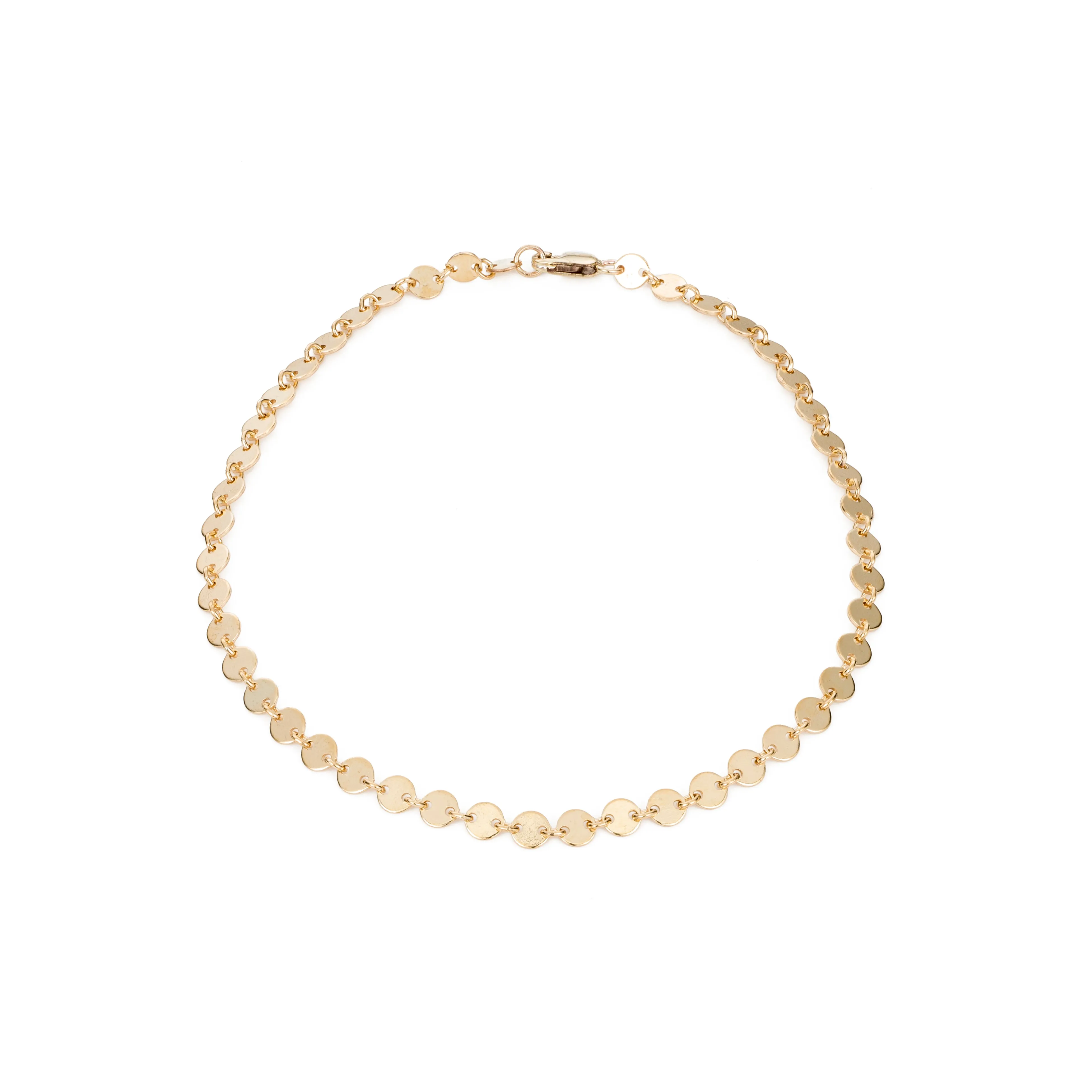 Disc Chain Bracelet - 14K Gold Filled