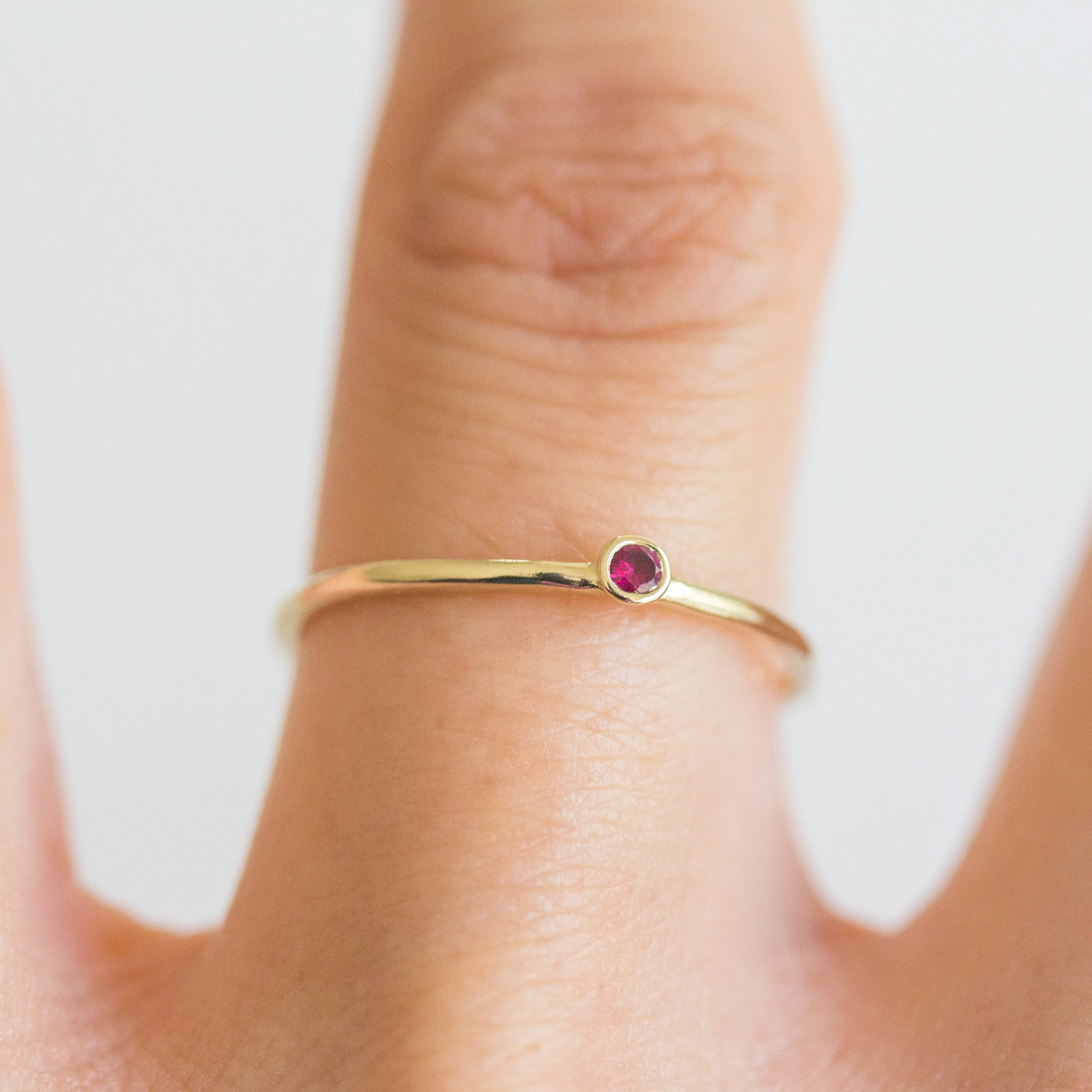 Dot Ruby Ring
