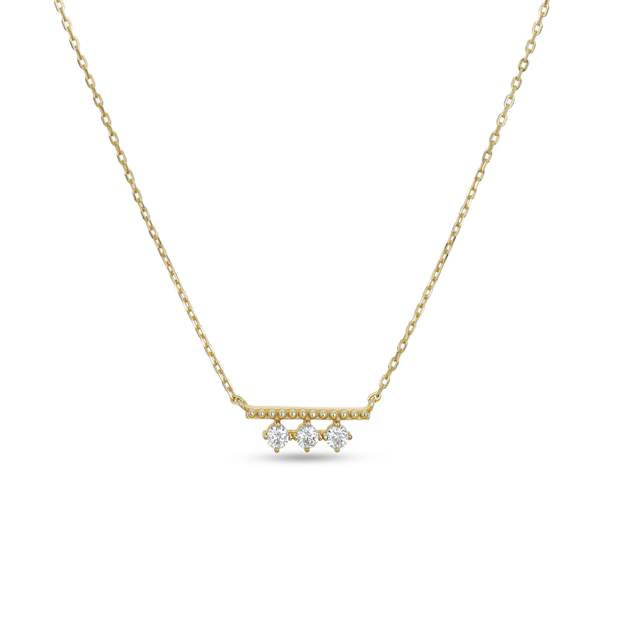 Dotted Bar Necklace