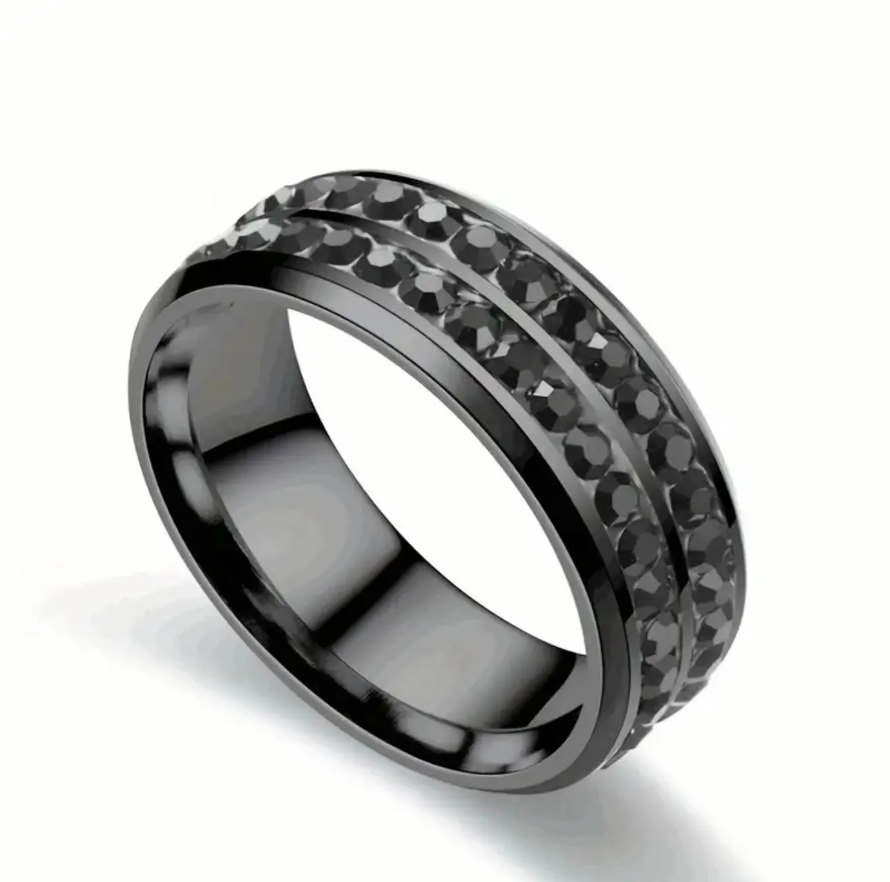 Double Row Rhinestone Ring