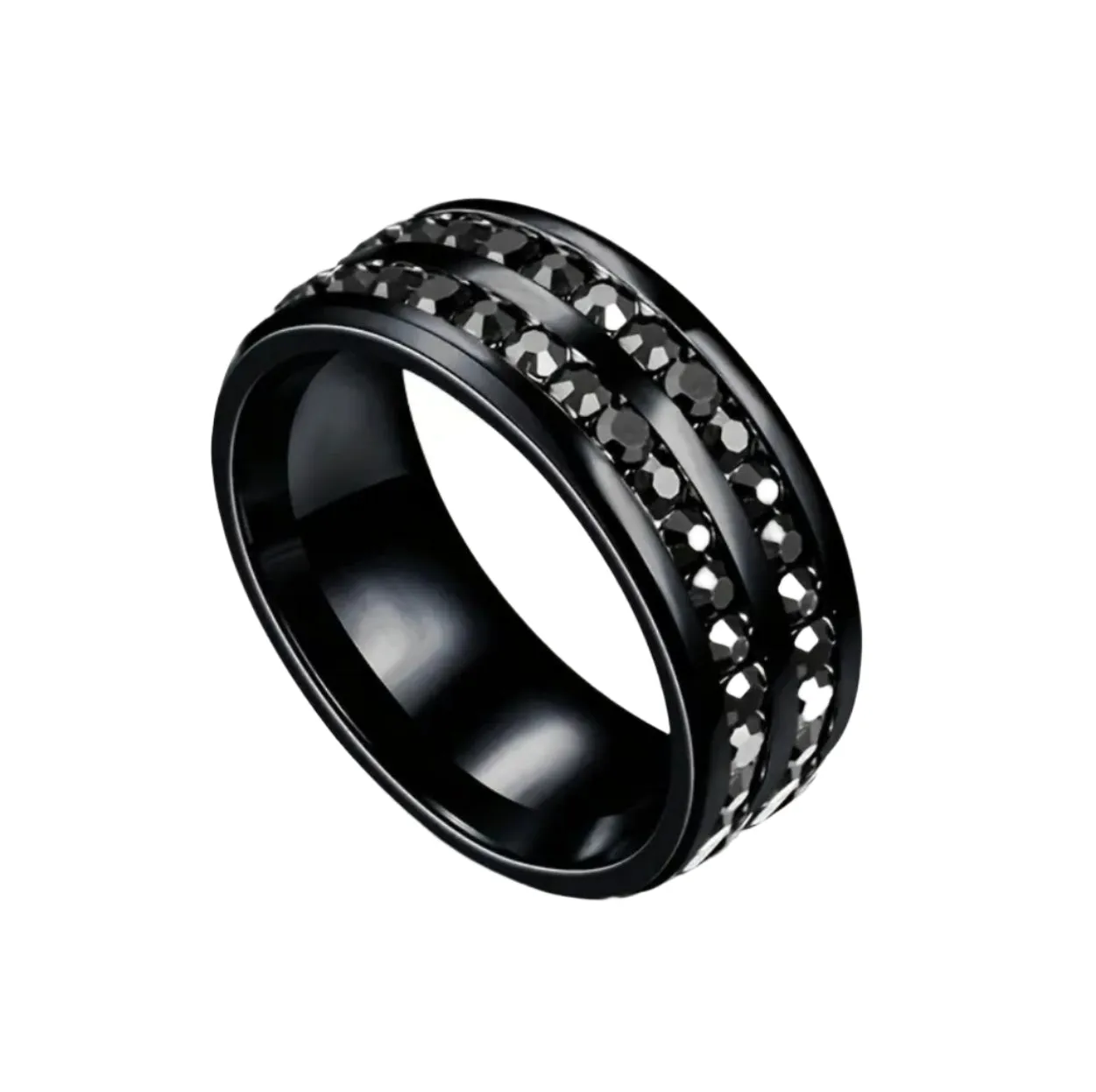 Double Row Rhinestone Ring