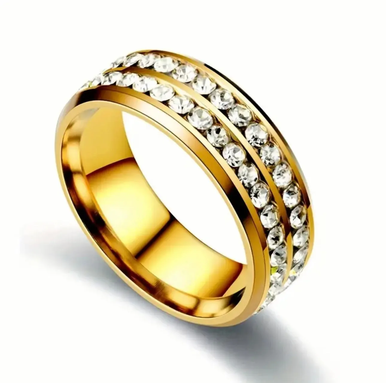 Double Row Rhinestone Ring