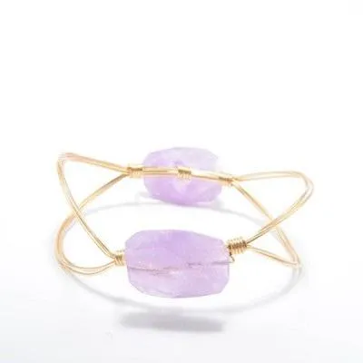 double stone new edition bracelets, shown in smoky quartz and carnelian