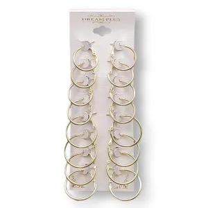 Dream Plus Small Hoop Earring Combo (8 Pairs)