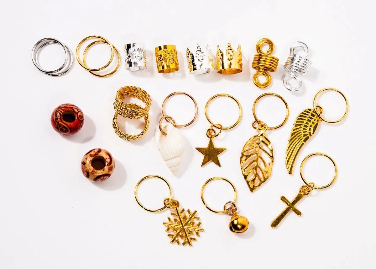 Dreamfix 238pcs Braiding Hair Rings 20 Style