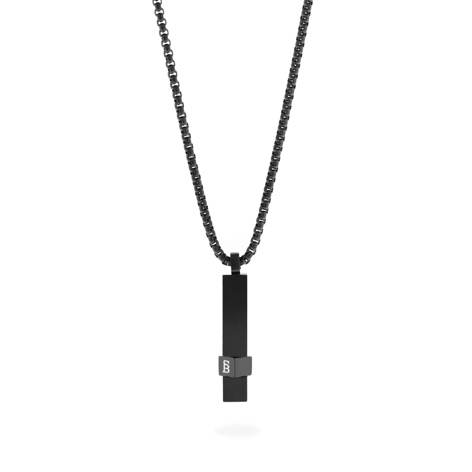 Elemental Bar Necklace Black Adjustable