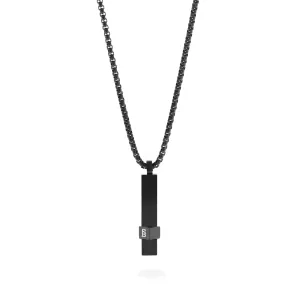 Elemental Bar Necklace Black Adjustable