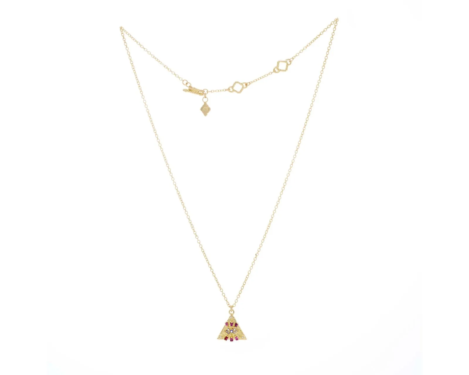 ENHANCER TRANGULE WITH PURPLE NECKLACE