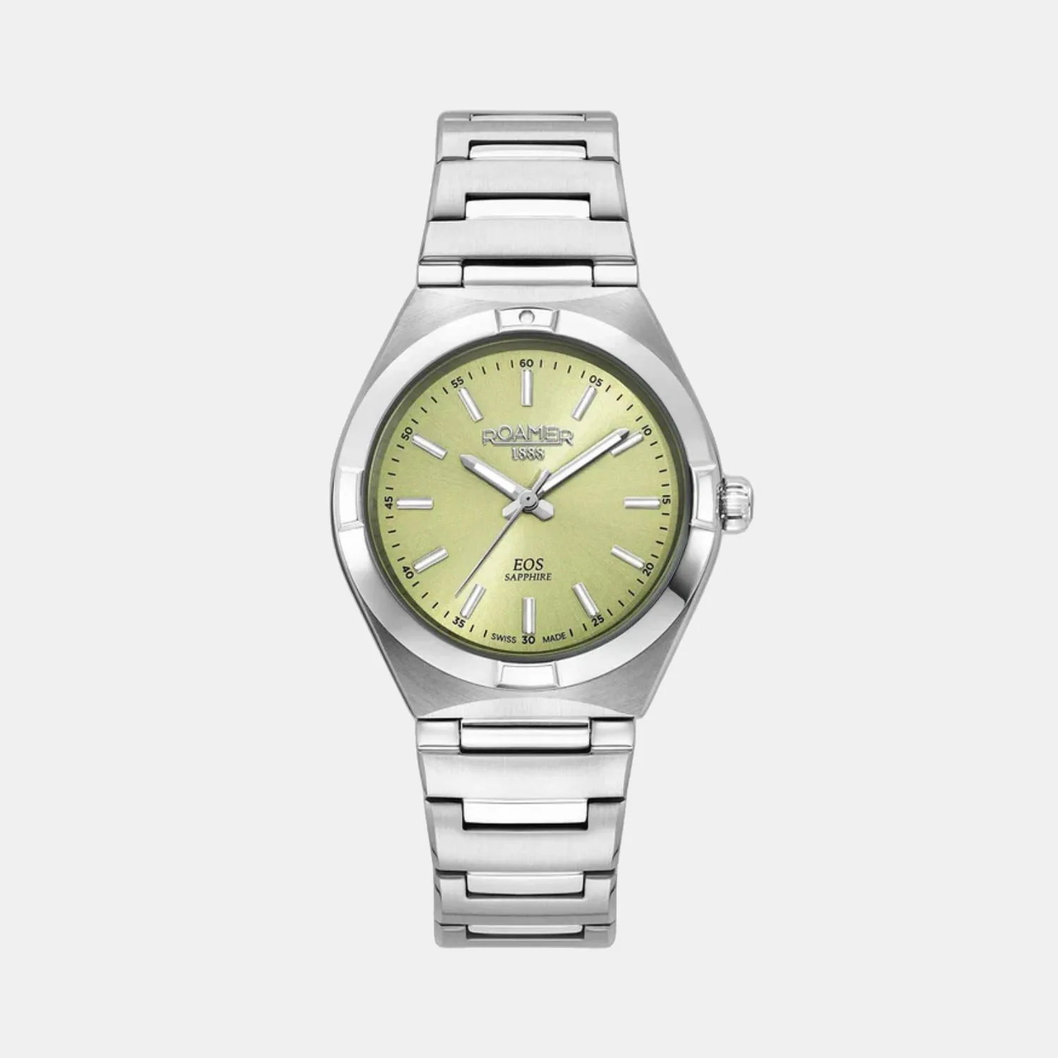 Eos Classic Women Quartz Light Green Dial Analog Stainless Steel Watch 982847 41 75 20