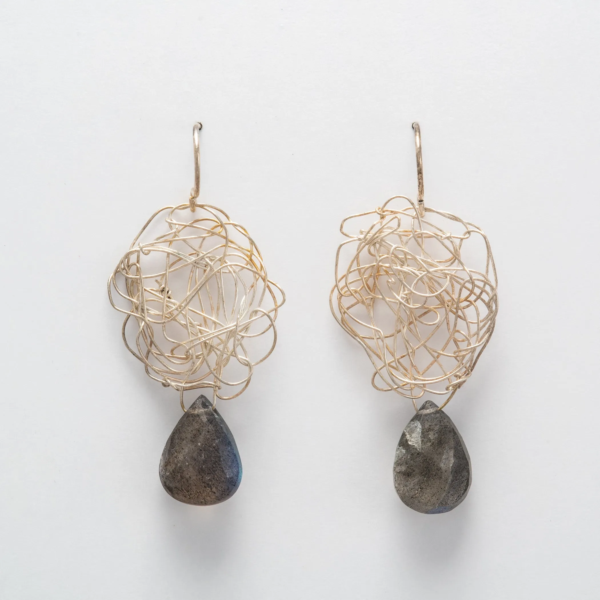 Faceted Labradorite Drops