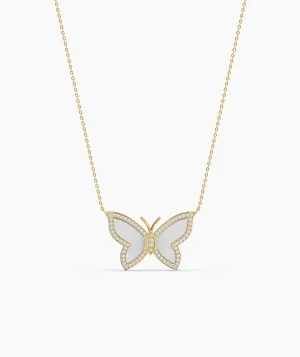 Fancy Butterfly Gold Necklace