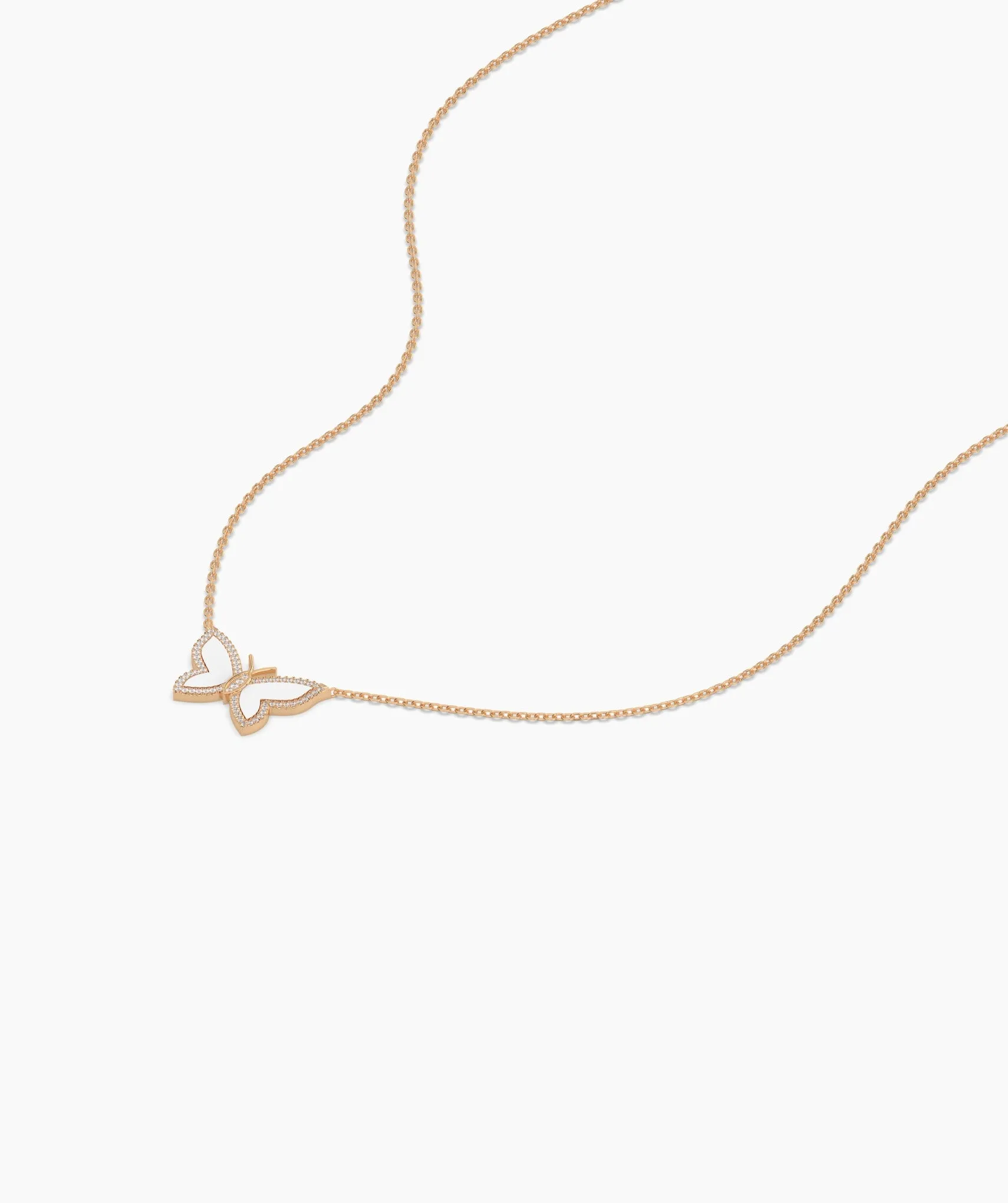 Fancy Butterfly Gold Necklace