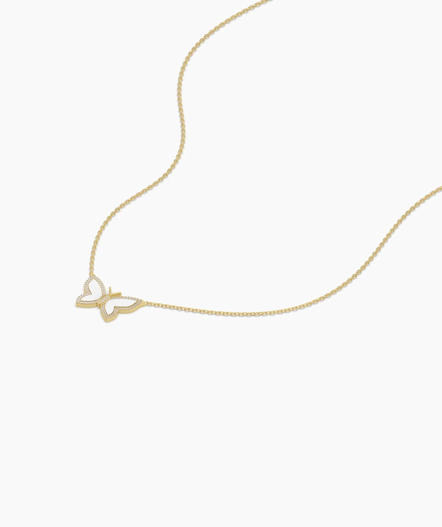 Fancy Butterfly Gold Necklace
