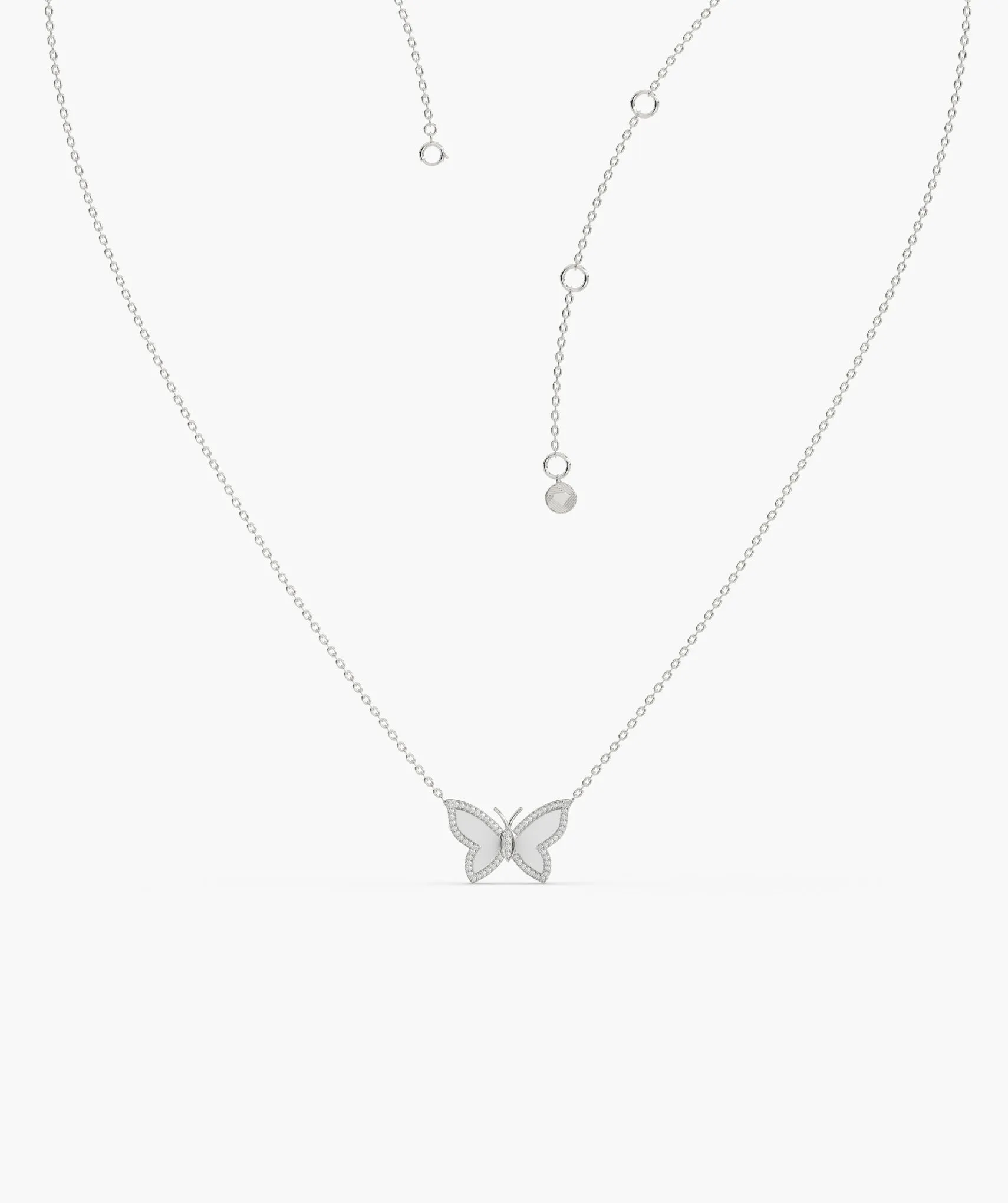 Fancy Butterfly Gold Necklace