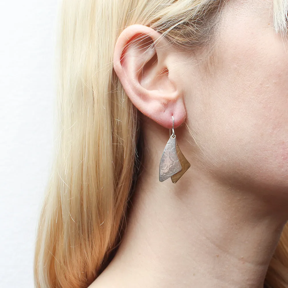 Fanned Swoops Wire Earrings