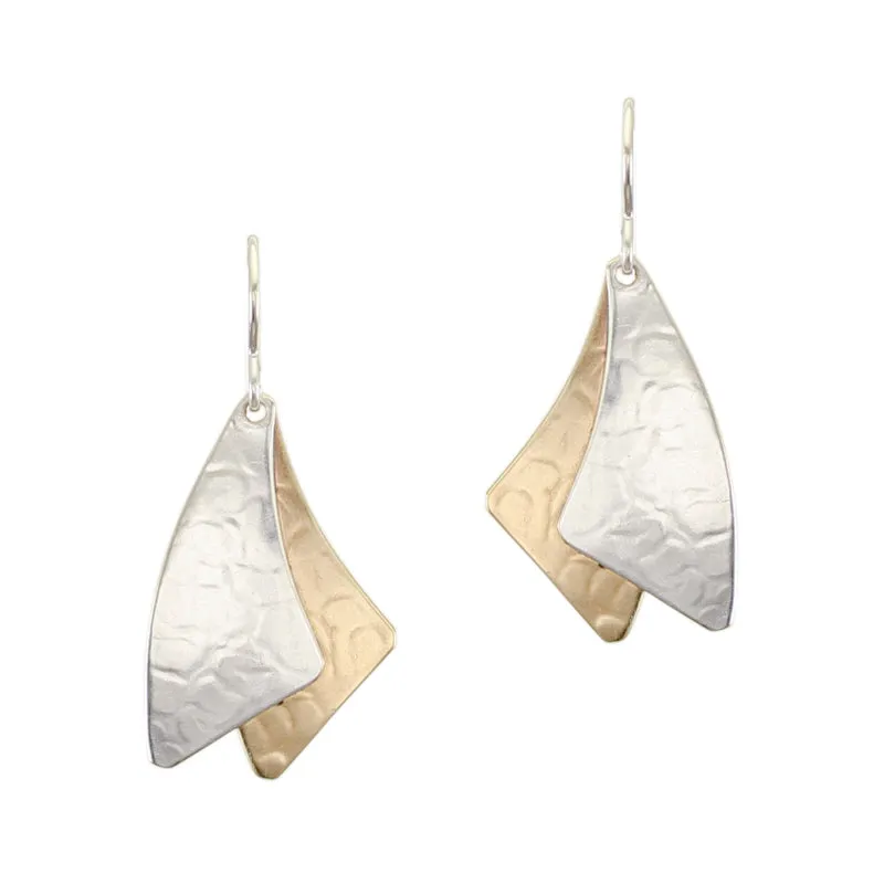 Fanned Swoops Wire Earrings