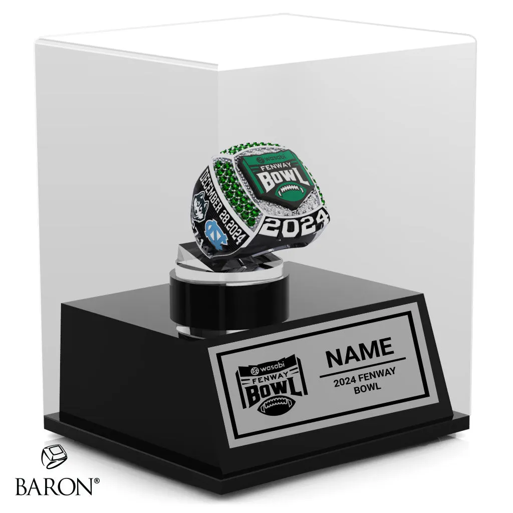 Fenway Bowl Officials Rings 2024 Championship Display Case