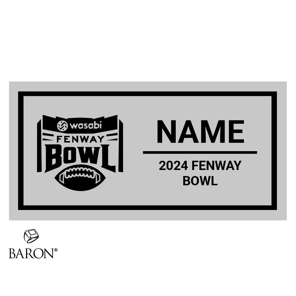 Fenway Bowl Officials Rings 2024 Championship Display Case