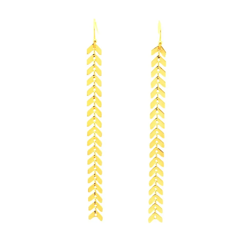 Fishbone Chain Earrings