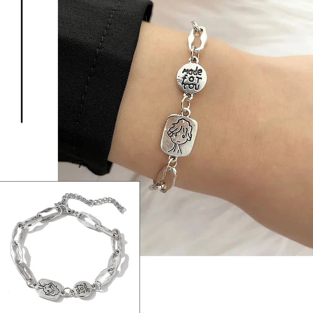 FNIO Bohemian Bracelets for Women Fashion Multilayer Beaded Chain Bracelets Set Charm Bracelet Bangles Jewelry Punk