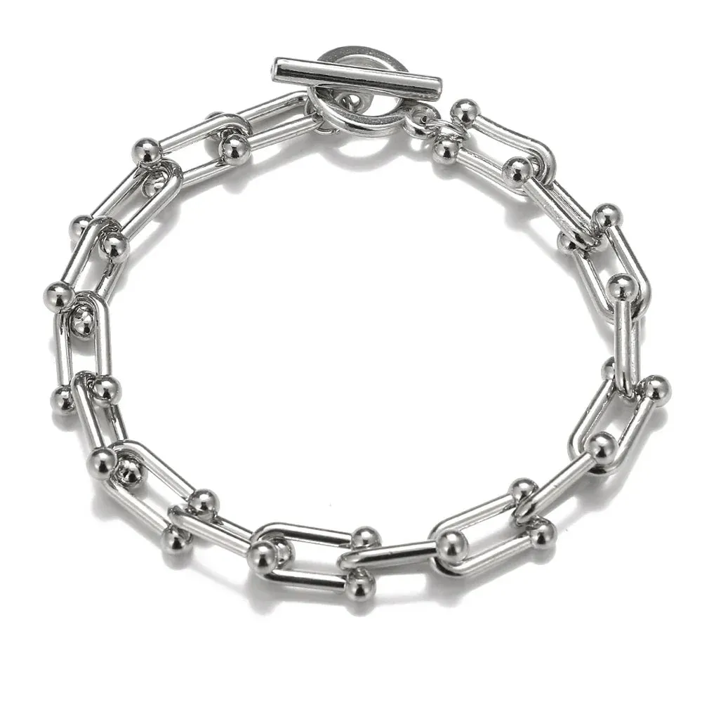 FNIO Bohemian Bracelets for Women Fashion Multilayer Beaded Chain Bracelets Set Charm Bracelet Bangles Jewelry Punk