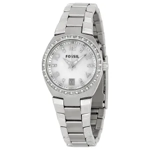 Fossil Glitz Mother of Pearl Analog Dial Ladies Watch AM4141