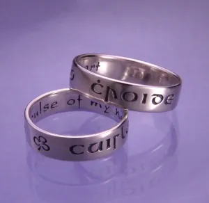 Gaelic: Cuirle Mo Croide/Pulse Of My Heart Ring