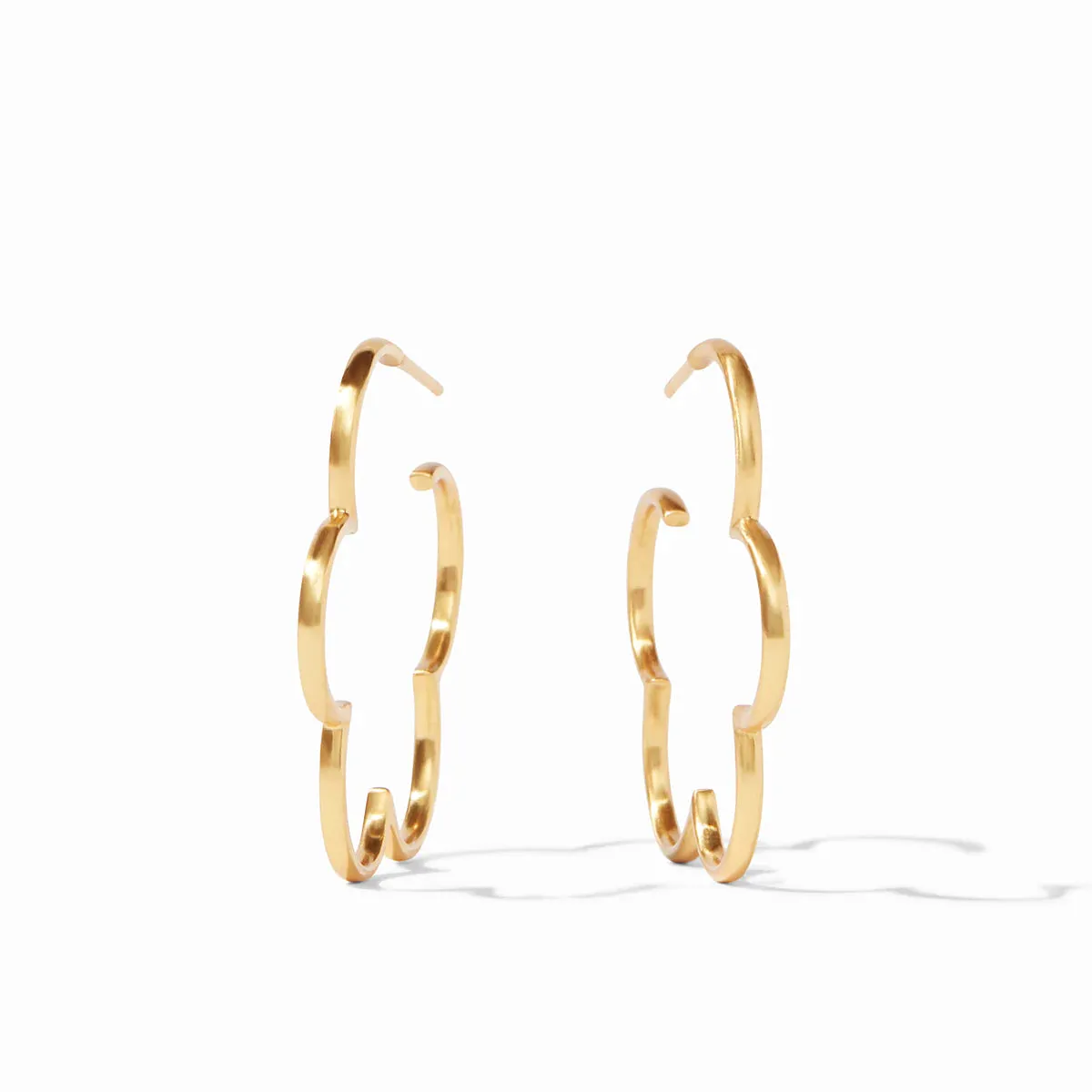 Gardenia Hoop Earrings